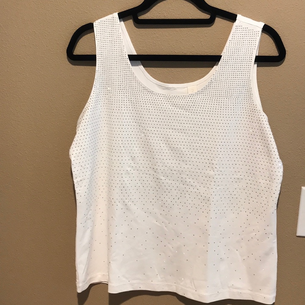 Chico’s white with silver Tank Top